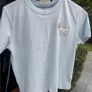 Light Blue Kids T-Shirt with Fun Graphic